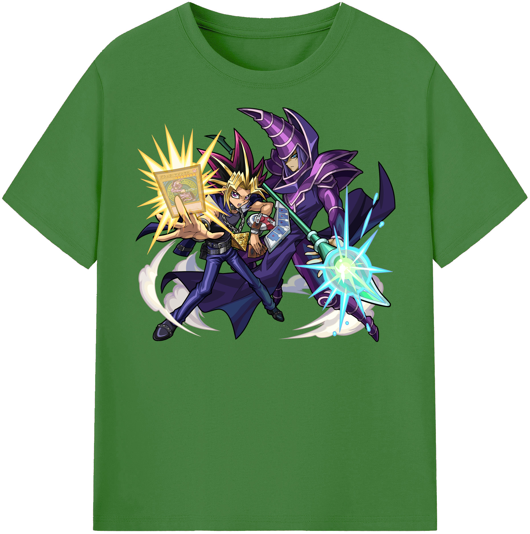 （画像用） 遊☆戯☆王 Yu-Gi-Oh! レディースカジュアルプリントTシャツ（綿100％）